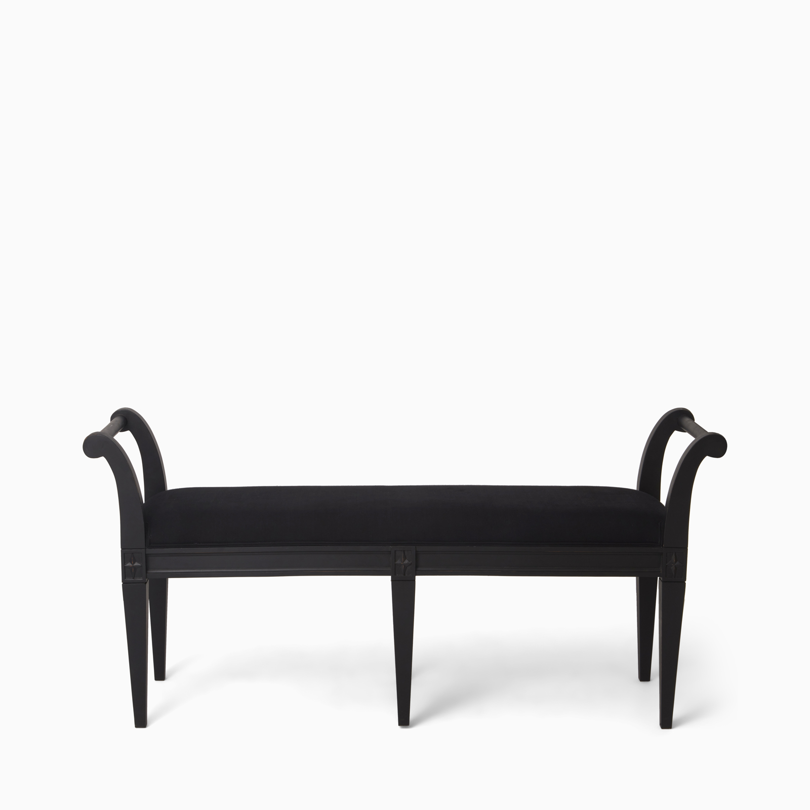 bänk taburett 120 cm svart