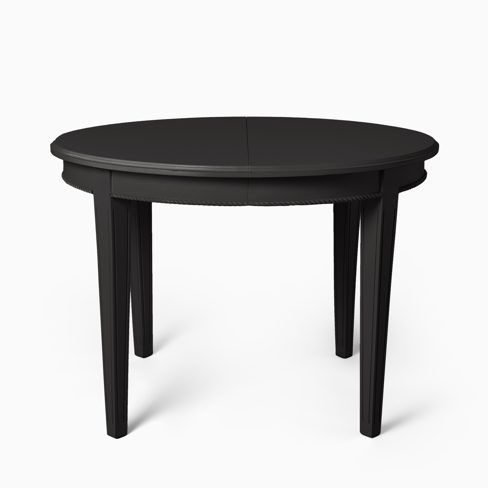 matbord clothilde ø110 cm inkl. 2 iläggsskivor svart
