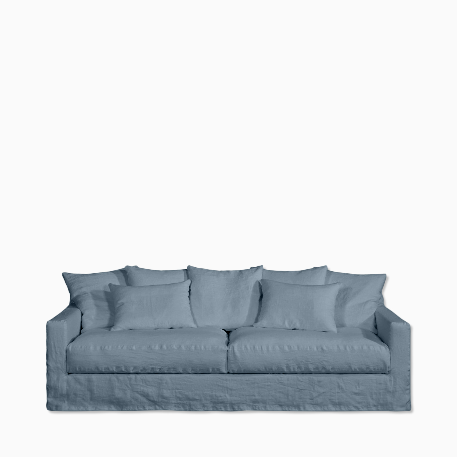 soffa biarritz 4-sits newlin bleu gris