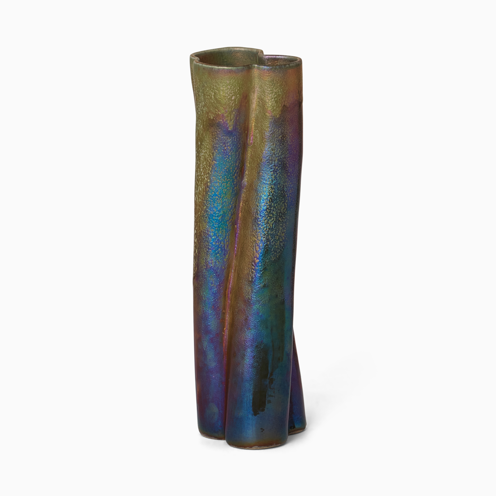 Vas bronsglaserad keramik 29x8 cm