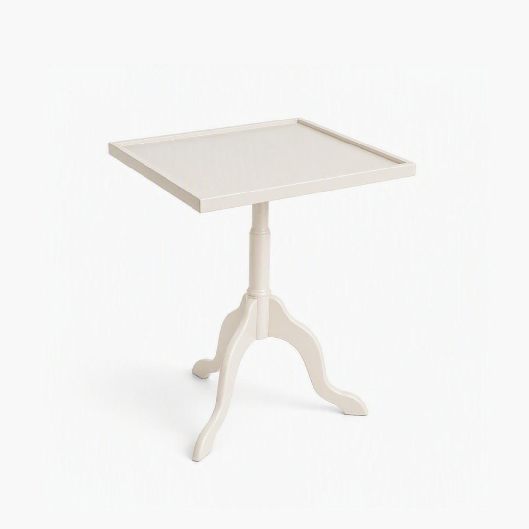 Sidobord med tre ben cream