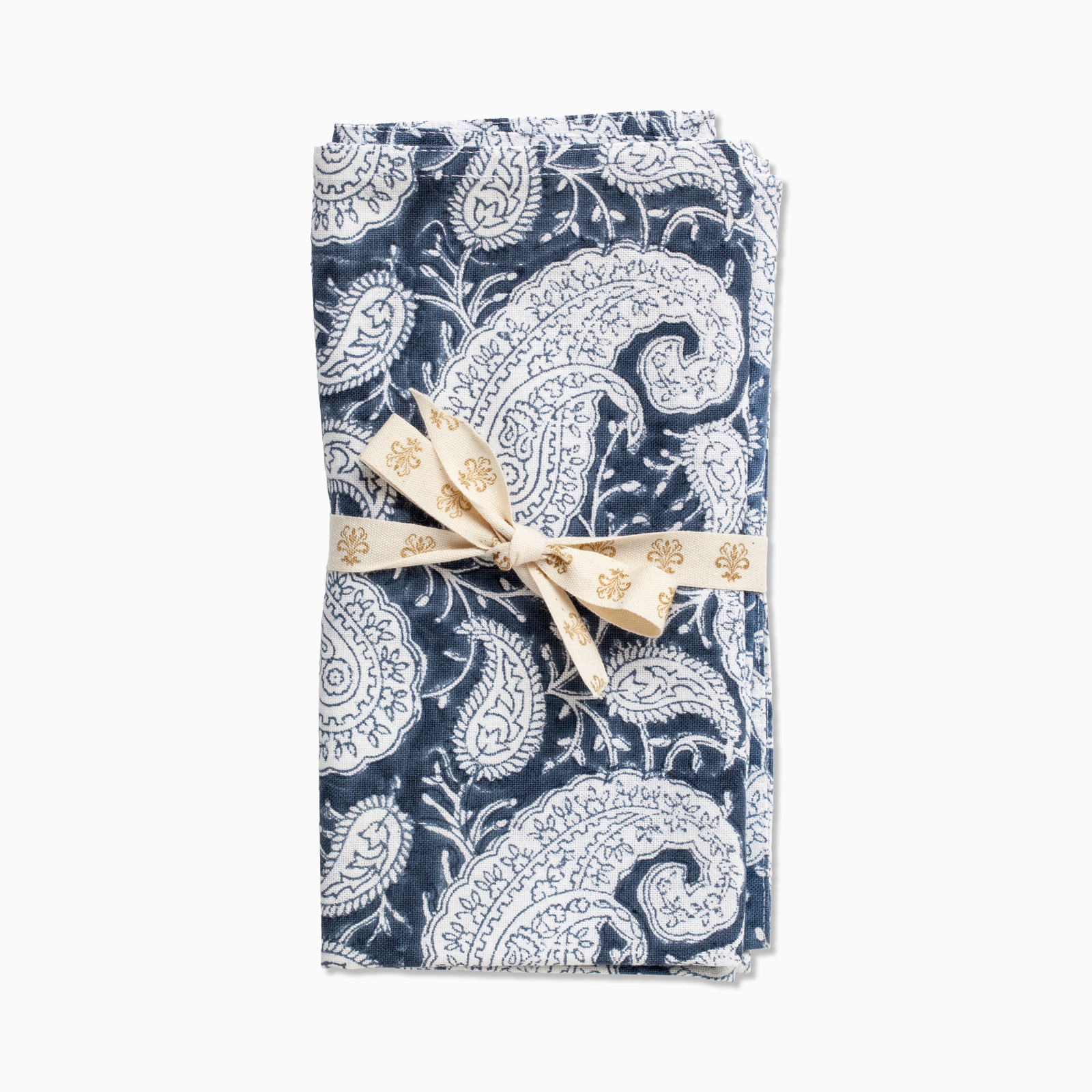 Servett Big Paisley navy blue  4-pack