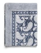 Duk Big Paisley 170x270 navy bomull