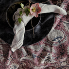 Duk Pomegranate 150x350 burgundy linne