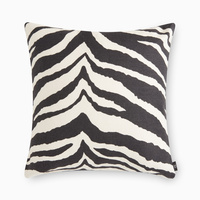 Kuddfodral Zebra svart 50x50 cm