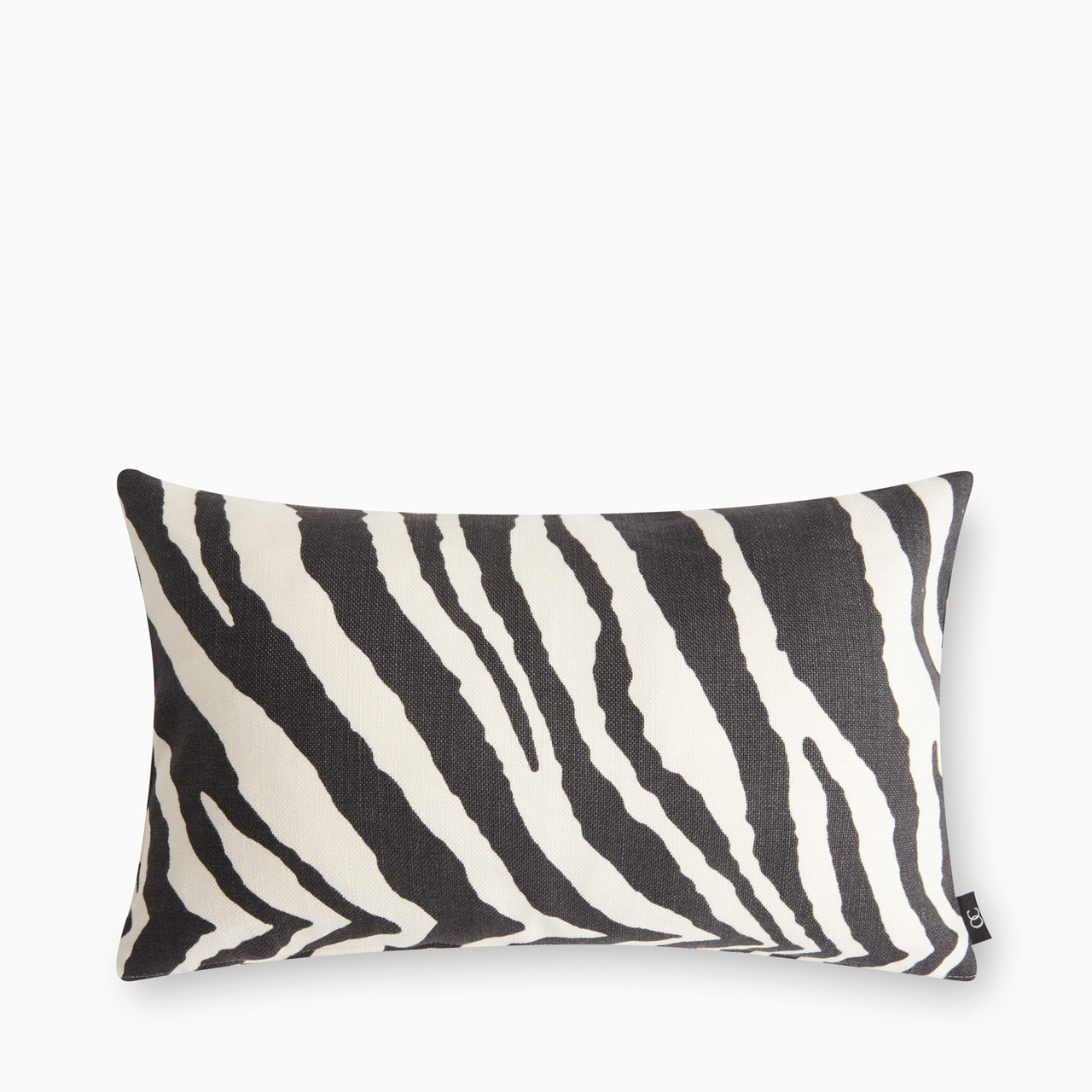 Kuddfodral Zebra 30x50 svart