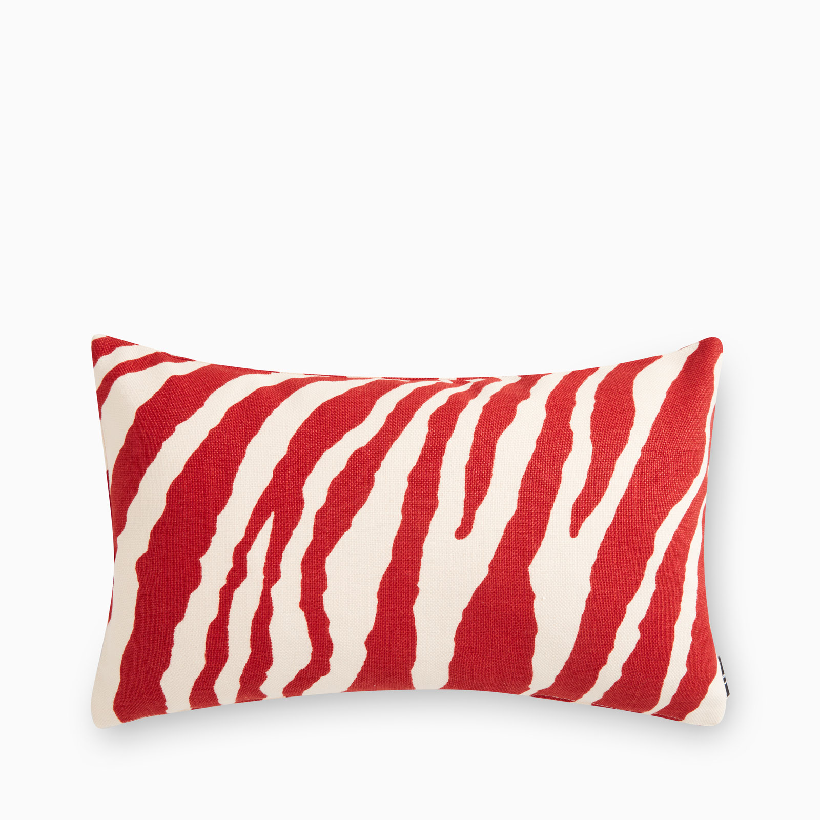 Kuddfodral Zebra röd 30x50 cm