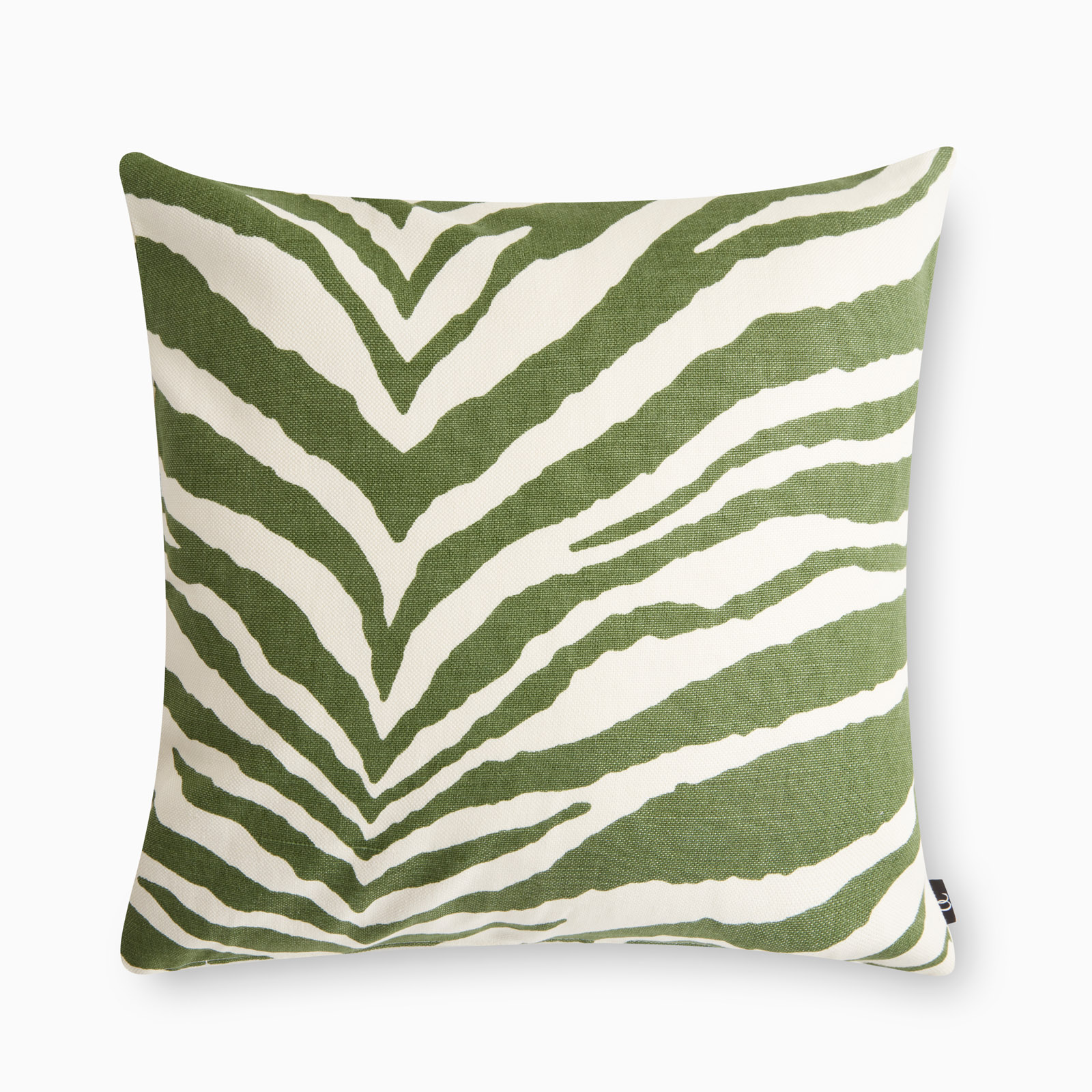 Kuddfodral Zebra 50x50 grön