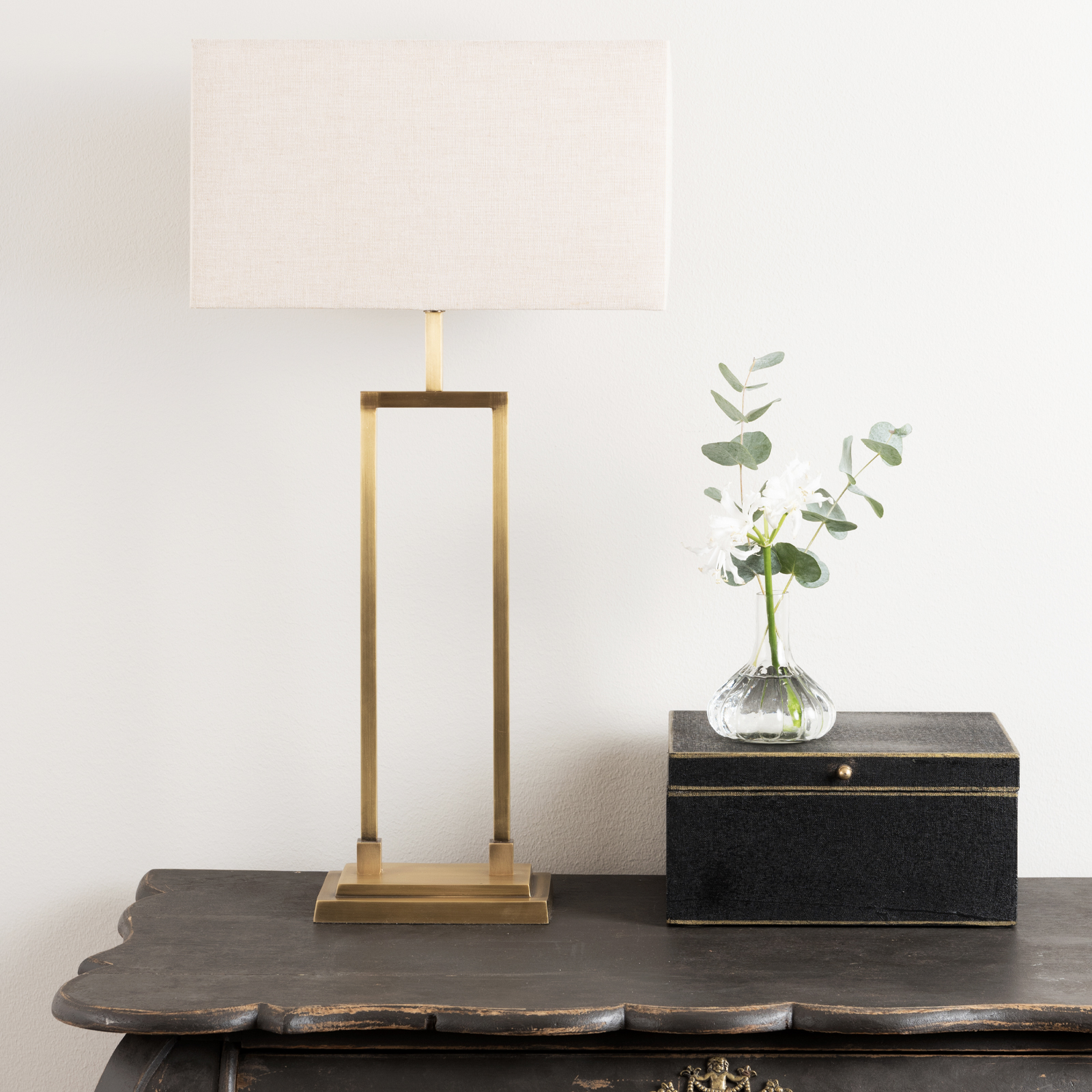 Bordslampa Salvador guld inkl. skärm