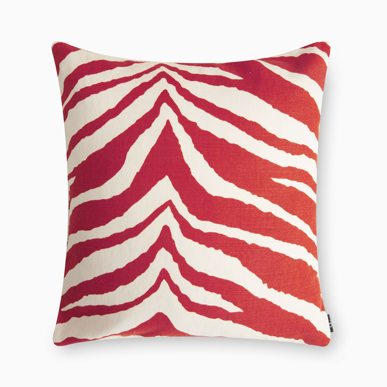 Kuddfodral Zebra 50x50 röd