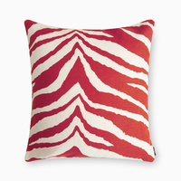 Kuddfodral Zebra röd 50x50 cm