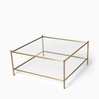 Soffbord Lissabon 92 x 92 cm mässing