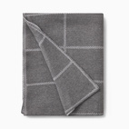 Pläd Rut 125x150 cm grå vit