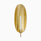 Vägglampett Oval guld