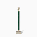 Ljusstake med cementfot 32 cm grön