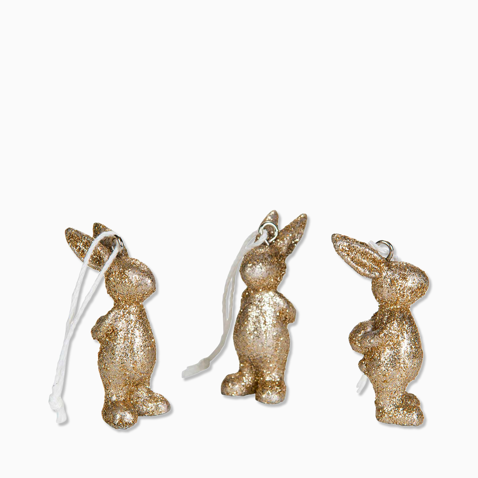 Hänge Kanin 5 cm 6-pack Champagne 