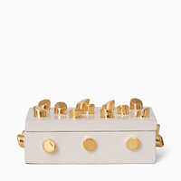 Ask tronchetti guld vit liten