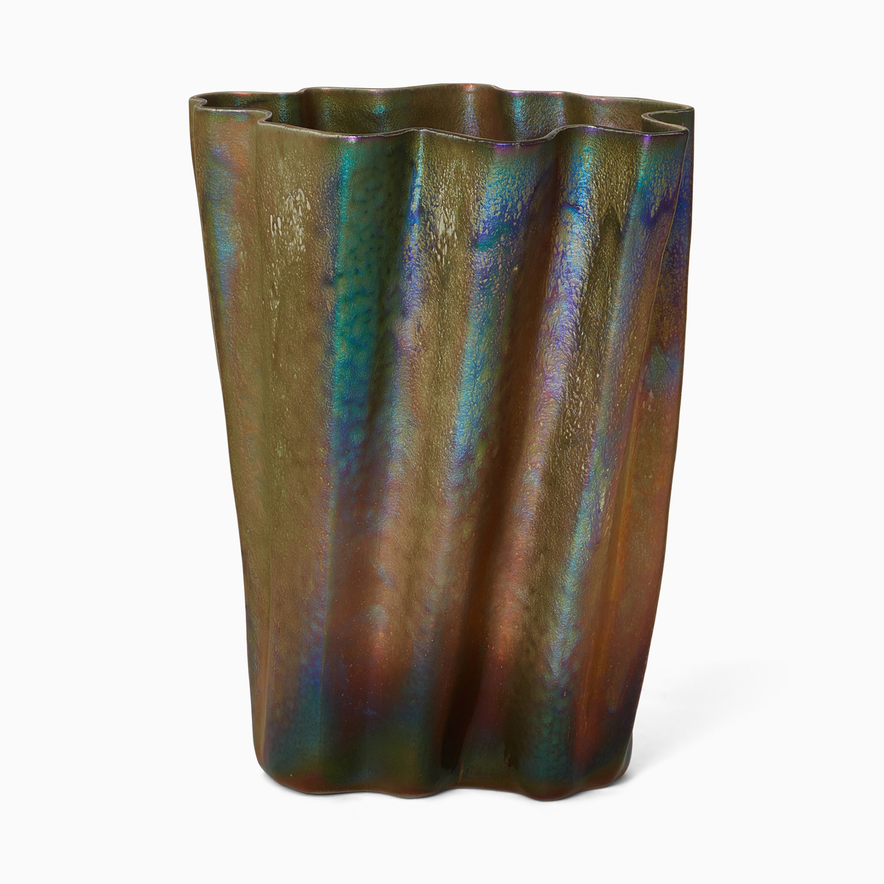 Vas brons glaserad keramik 39,5 cm