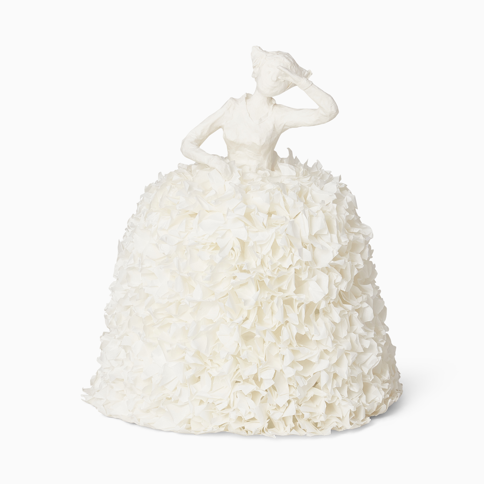 Bordslampa Papier-maché Pavlova petit modèle