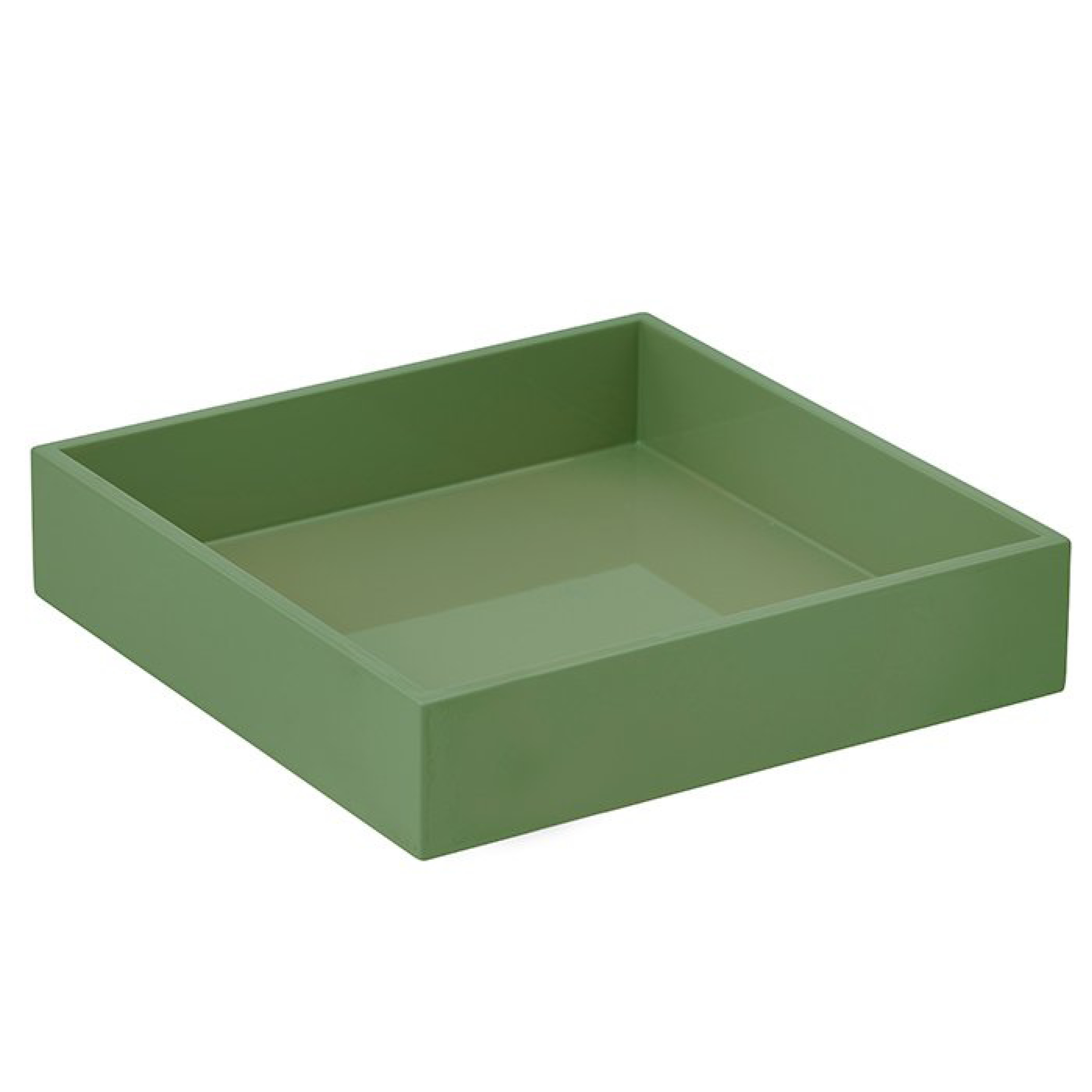 Bricka lack grön 22,5x22,5 cm