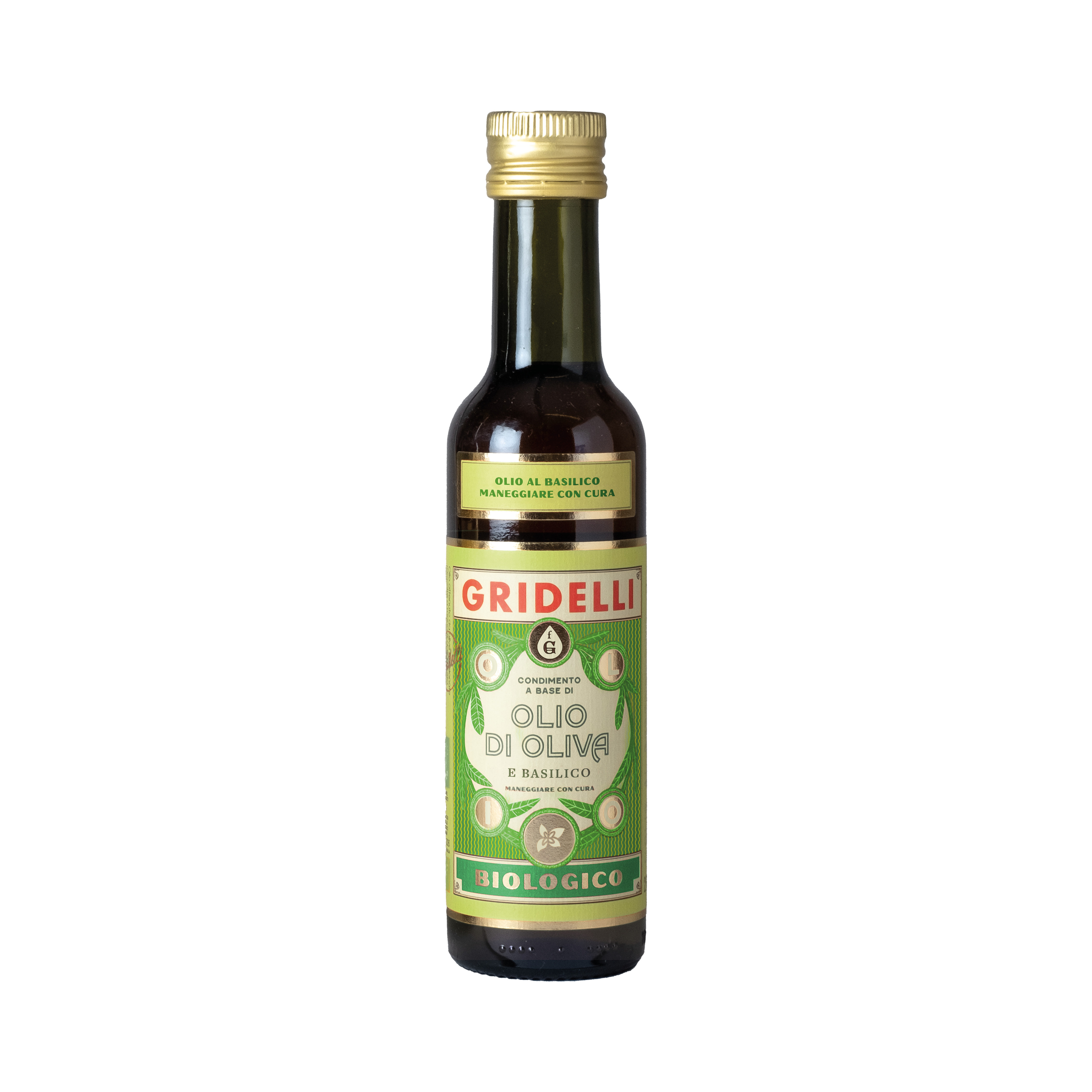 Olivolja Olio e basilico Ekologisk 250 ml