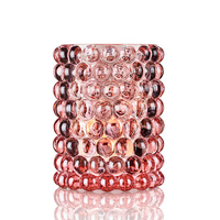 Ljuslykta Hurricane Lamp Boule large rosé