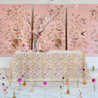 Duk Pomegranate 150x230 cm yellow rose bomull
