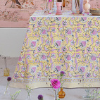 Duk Pomegranate 170x270cm yellow rose bomull