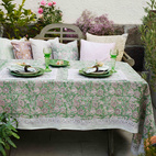 Duk Indian Summer170x270 cm green/rose bomull