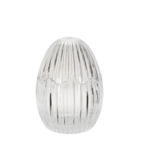 Glasburk med lock Ägg 15 cm