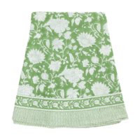 Duk Indian Rose rund 220 cm green tea bomull