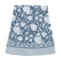 Duk Indian Rose rund 160 cm Navy bomull