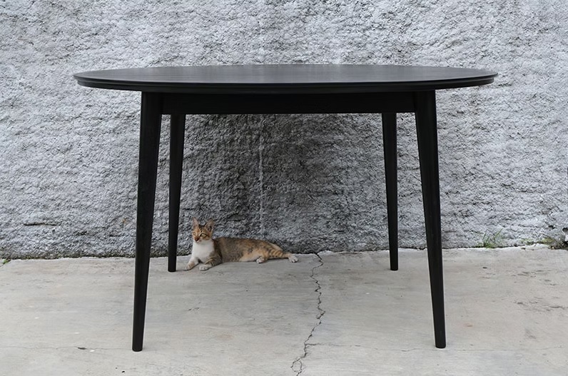Matbord Omelette 130cm brun