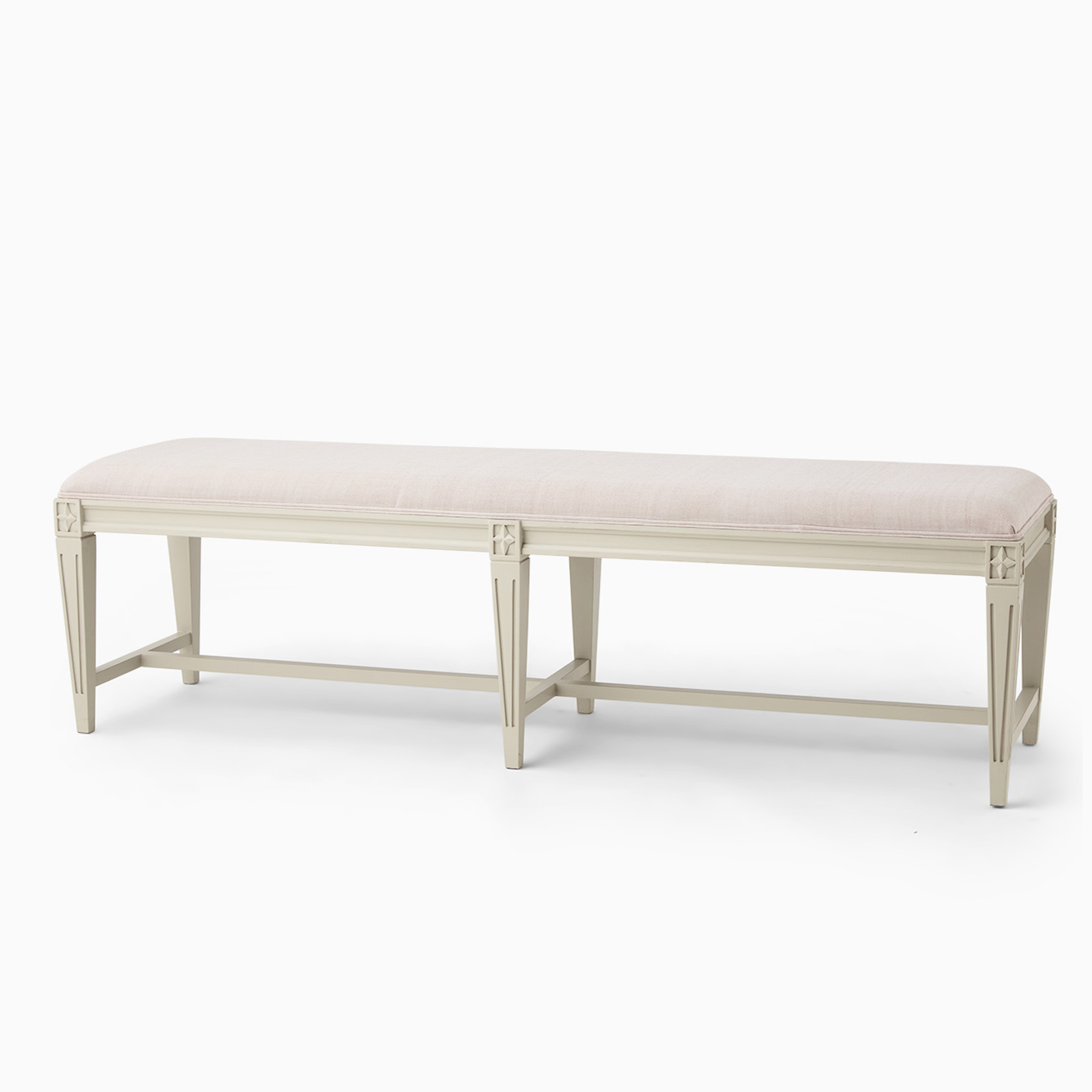 Bänk Clothilde 150 cm antikgrå