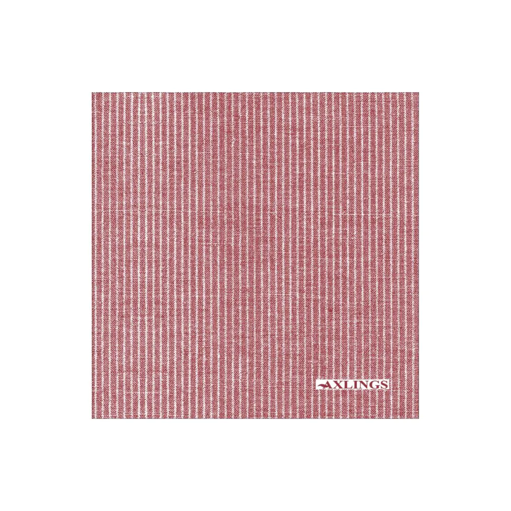 Pappersservett kritstreck mörkröd 40X40