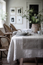 Bordsduk Gård 138x320 natural 