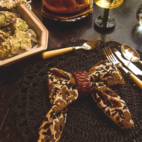 Zuri servettring läder