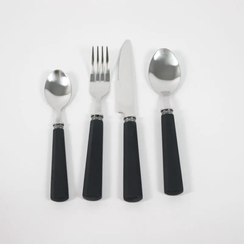 Bestickset Lise svart 24 delar