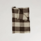 Johanna kökshanduk linne brun/natur 45x65 cm