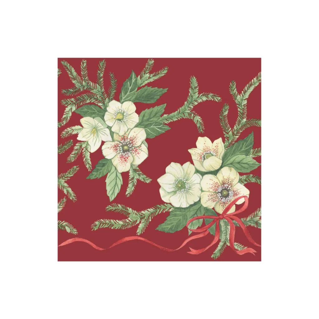 pappersservett Julros 40x40