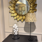 Lampskärm rund 30 cm leopard