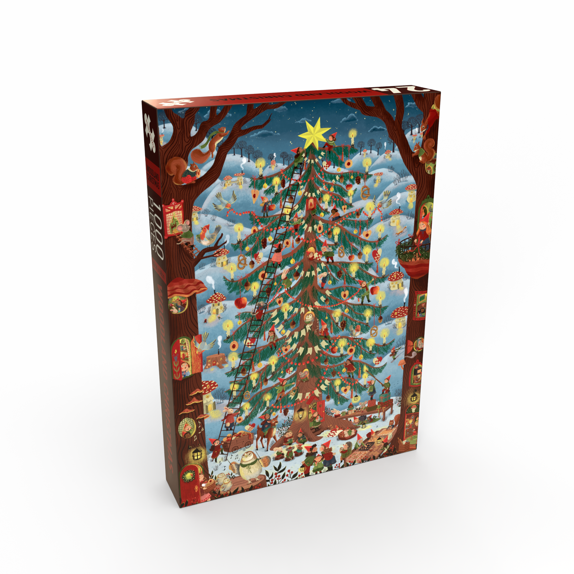 Pussel Woodland Christmas 1000 bitar 
