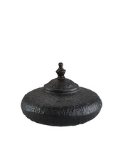 Ask Fiora rund liten svart/brons