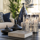 Ask Fiora rund liten svart/brons