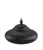 Ask Fiora rund stor svart/brons