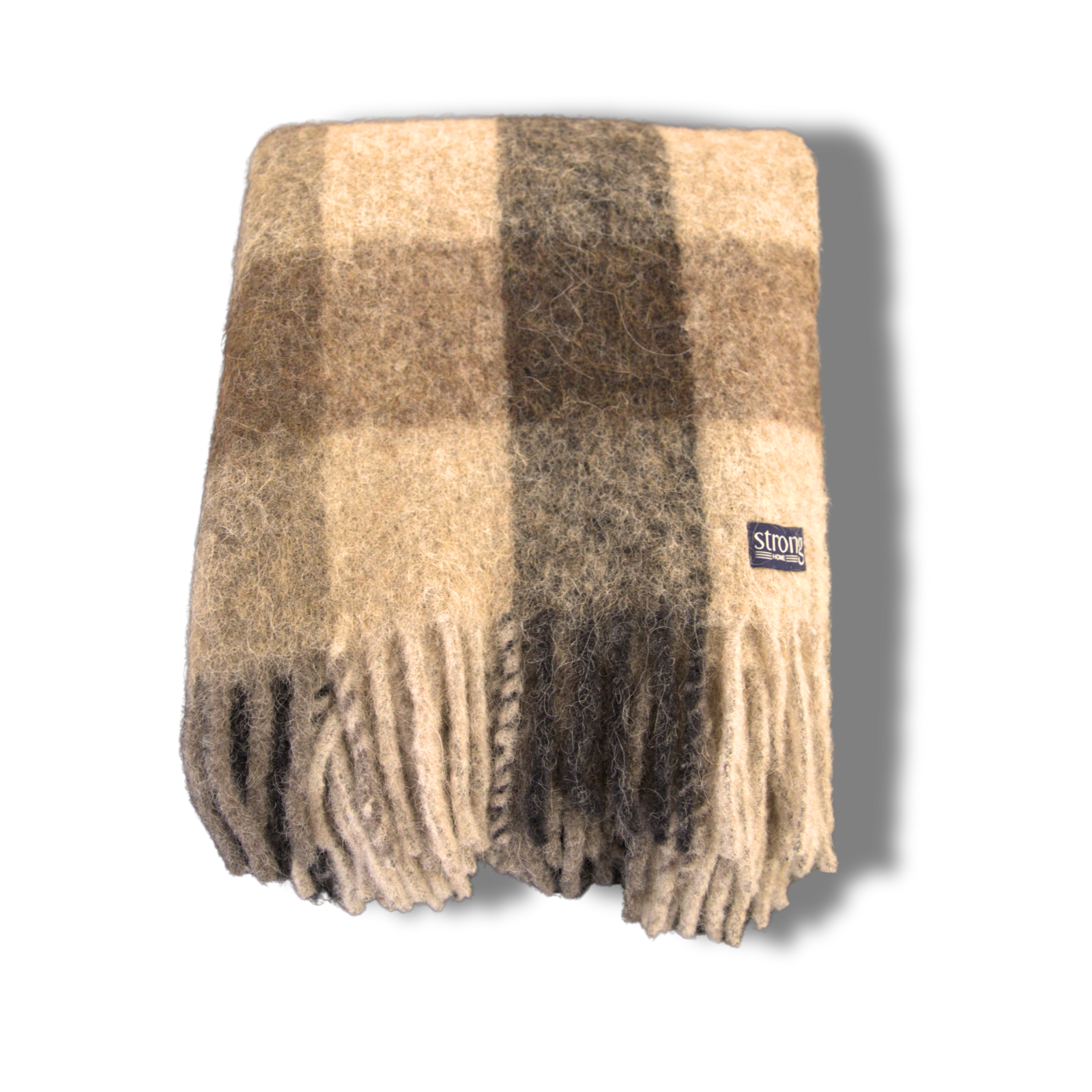 Pläd Chunky Buffalo Check Brun