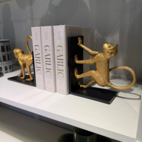 Bokstöd Apa 1 par guld 