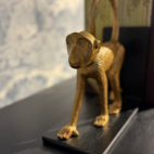 Bokstöd Apa 1 par guld 