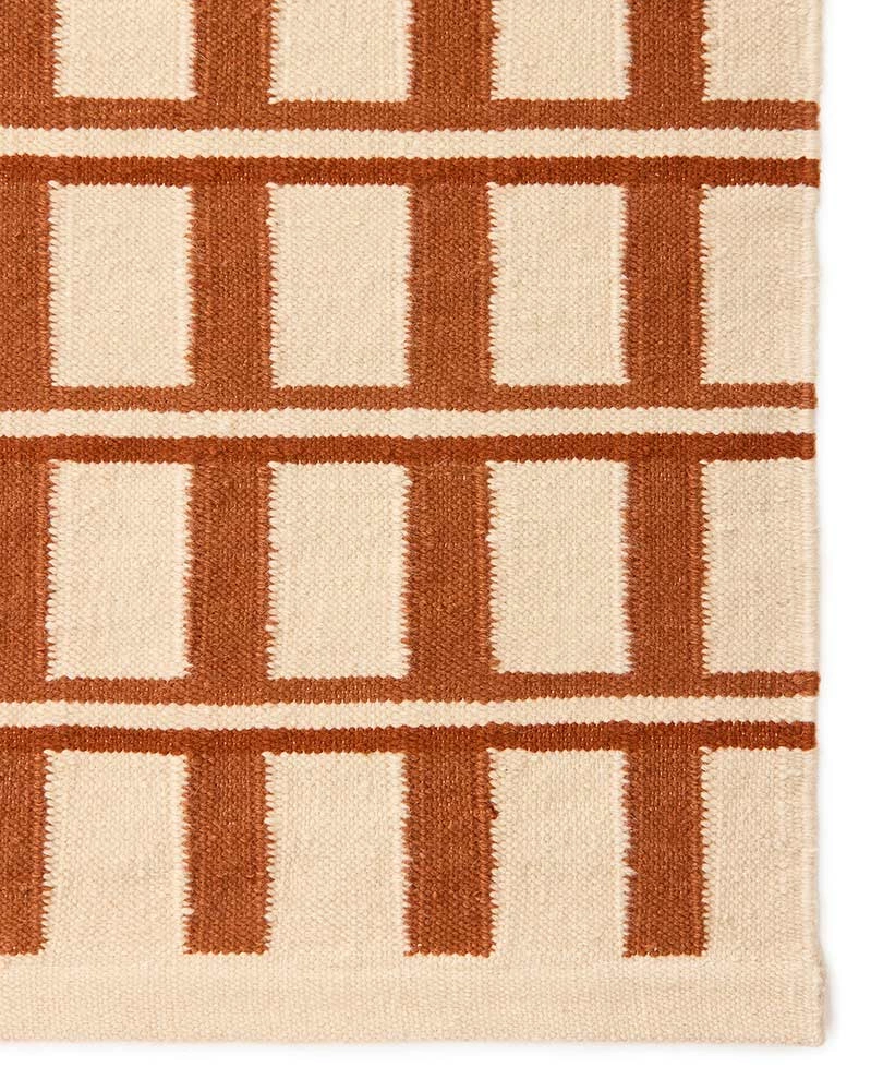 Ullmatta Mysore rost & beige 230x320