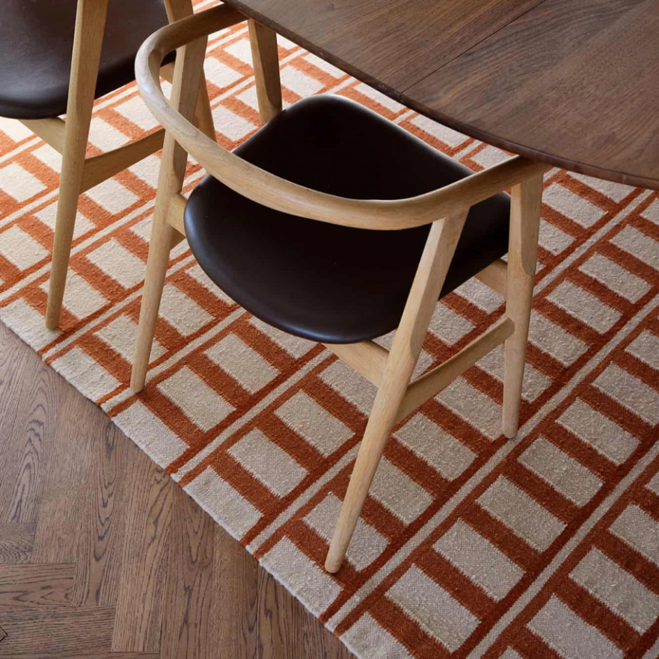 Ullmatta Mysore rost & beige 230x320